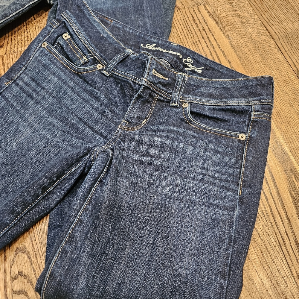 2 Pairs of American Eagle Slim Boot Stretch jeans - Picture 2 of 7